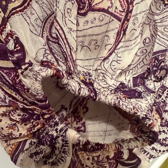 NWT Band of the Free Paisley Crop Fairy Top Lace Romantic Boho Festival Sz S - Picture 5 of 9